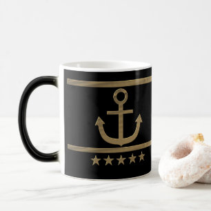 Caneca Mágica Âncora Dourada, símbolos do amor .