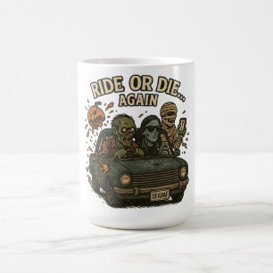 Caneca Mágica Andar Ou Morrer Novamente Tripulação Zumbi Carro R