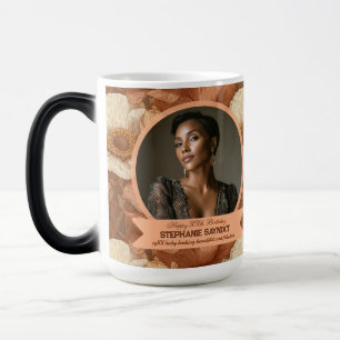 Caneca Mágica Anêmonas Elegantes Aniversário de 30 anos Personal