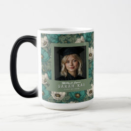 Caneca Mágica Anêmonas Únicas Presente Floral Para Graduado