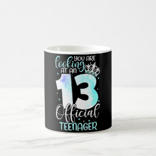 Caneca Mágica Aniversário de 13 Anos Meninas Fofas Oficial Adole