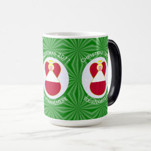 Caneca Mágica Anjo da Bandeira Austríaca Natal Personalizado