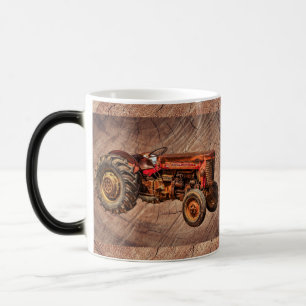 Caneca Mágica Antiguo Trator Vermelho
