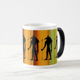 Caneca Mágica Anubis Egípcio God Silhouette
