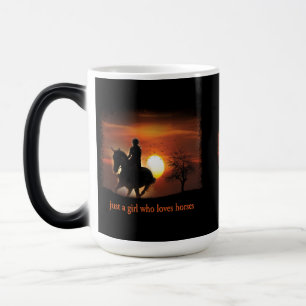 Caneca Mágica apenas uma garota que ama cavalos
