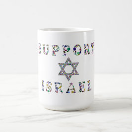 Caneca Mágica Apoiar Israel Diamond e Gemstone