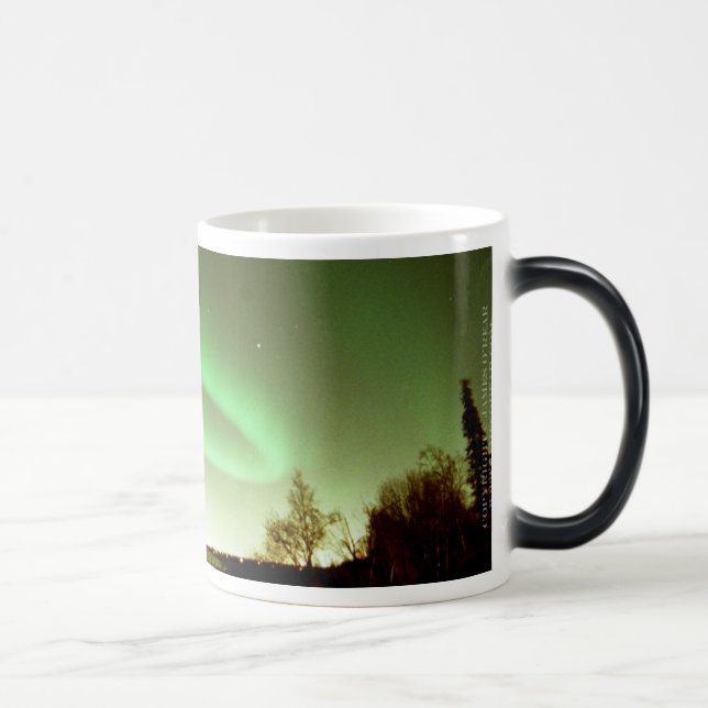 Caneca Mágica Arco da Aurora sobre Anchorage (Direita)