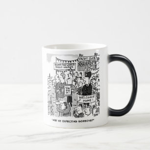 Caneca Mágica Arredondar o Yachtsman mundial - Tema de navegação