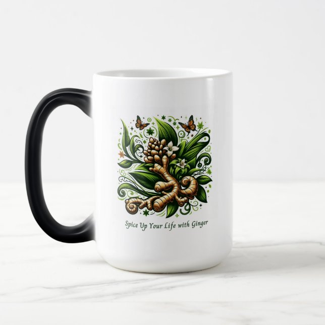 Caneca Mágica "Arrumar Sua Vida Com Ginnger" Herbal (Esquerda)