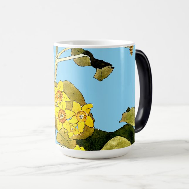 Caneca Mágica Art Nouveau Buttercups (Frente Esquerda)