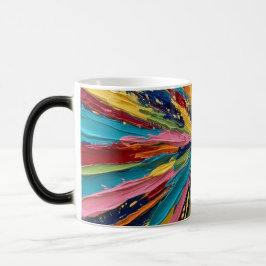 Caneca Mágica Arte abstrata colorida