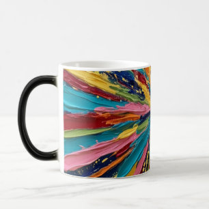 Caneca Mágica Arte abstrata colorida