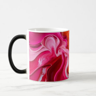 Caneca Mágica Arte abstrata vermelha