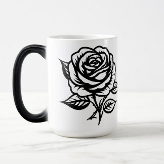 Caneca Mágica Arte de Tatuagem Flash Rosa