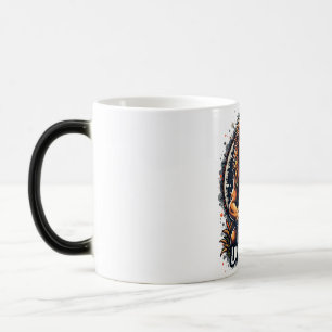 Caneca Mágica Arte engraçada da Parada do Tambor do Leão: Impres
