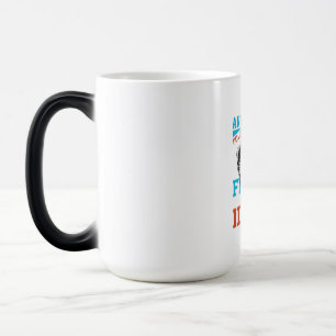 Caneca Mágica Arte Fisher Eu Só Preferencialmente A Pescar