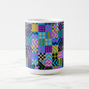 Caneca Mágica Arte Popular Tribal - Azul