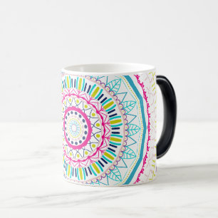 Caneca Mágica Arte Vibrante e Colorida de Mandala