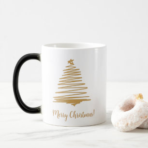 Caneca Mágica árvore de natal Dourada