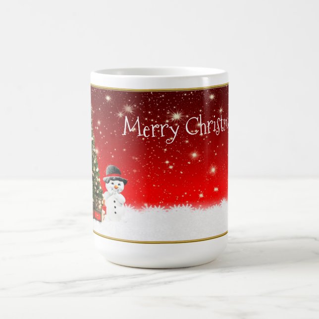 Caneca Mágica Árvore do boneco de neve do Natal e de Natal (Center)