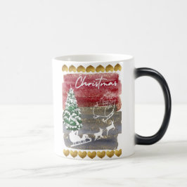 Caneca Mágica Árvores de Natal vintage