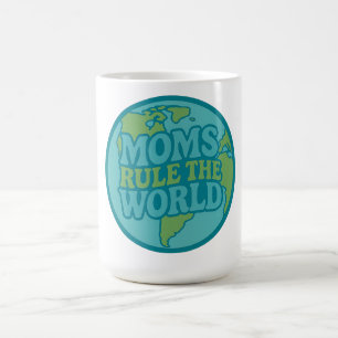 Caneca Mágica As Mães Regem o Mundo Groovy Globe