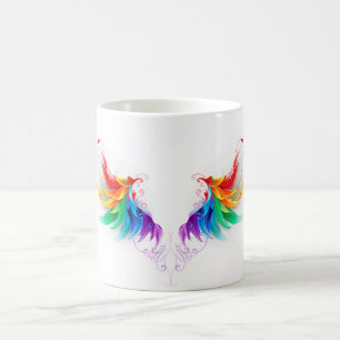 Caneca Mágica Asas Arco-íris Fofas