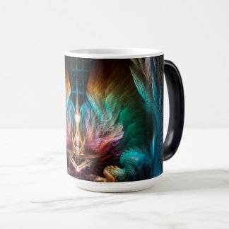 Caneca Mágica Asas Da Arte Da Ala Fractal Artilliana Abstrato