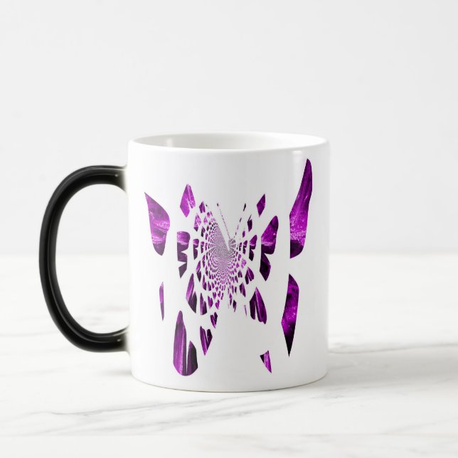 Caneca Mágica Asas de Borboleta Roxa (Esquerda)