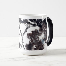Caneca Mágica Asiatische Kunst mit Lotusblätter Motiv