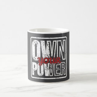 Caneca Mágica Assuma Seu Poder – Design de Citação Motivacional 