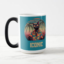 Caneca Mágica Atitude tropical de gato do eterno