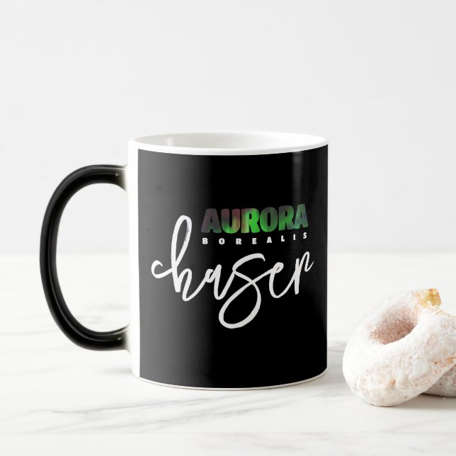 Caneca Mágica Aurora Borealis (Luzes de Norte) (Com Donut)