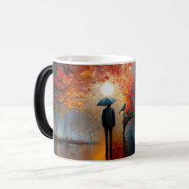 Caneca Mágica 🍂 ☕ 🌧️ "Autumn Serenity" ☔ 🎨