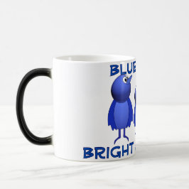 Caneca Mágica Aves Azuis, Manhãs Brilhantes