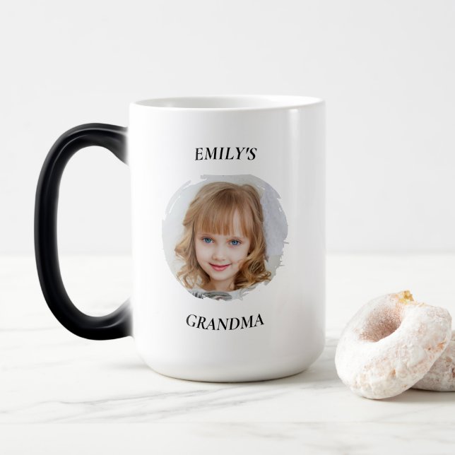 Caneca Mágica Avó Personalizada - Caneta Fotográfica (Com Donut)