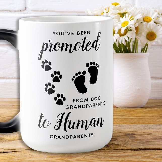 Caneca Mágica Avós Cachorros Promovidos Para A Avó Humana (Criador carregado)