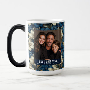 Caneca Mágica Azul Estampa de Amarílis Pai Para Ser Aniversário