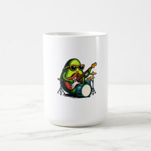 Caneca Mágica Banda de Fruta Legal da Arte Guitarista Avocado