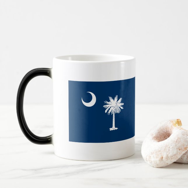 Caneca Mágica Bandeira da Carolina do Sul (Com Donut)