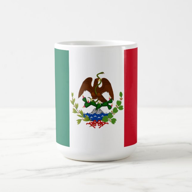 Caneca Mágica Bandeira da República Mexicana: 1824-1835, Papais  (Center)