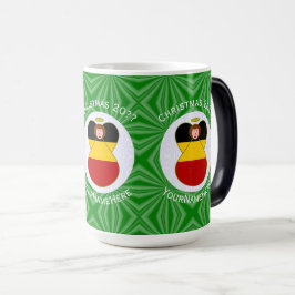 Caneca Mágica Bandeira de Natal Personalizada do Anjo Alemão