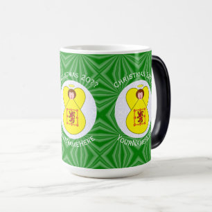 Caneca Mágica Bandeira de Natal Personalizada Scot Lion Rampant 
