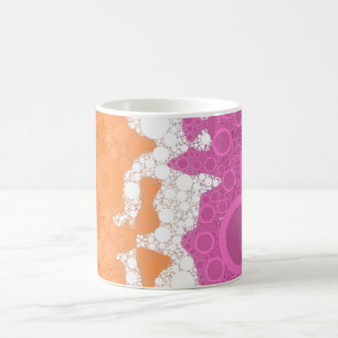 Caneca Mágica Bandeira do Orgulho Lésbico do Abstrato da Bohemia