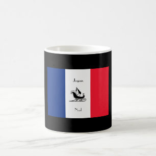 Caneca Mágica Bandeira Francesa Joyeux Noel Christmas Mug