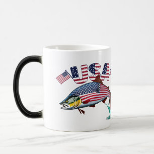 Caneca Mágica Bandeira Patriótica Coberta Truta Arco-Íris