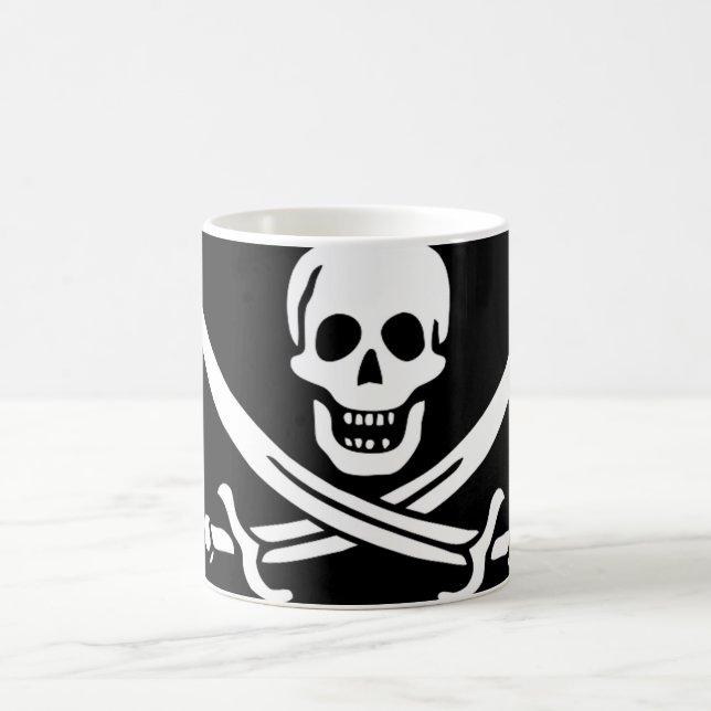 Caneca Mágica Bandeira Pirata do Capitão Calico Jack Rackham (Centro)
