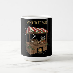 Caneca Mágica Barraca de Mercado de Natal de Guloseimas Aconcheg