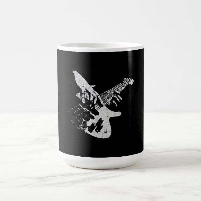 Caneca Mágica Bass Guitar Player Gift Bhelp (Center)