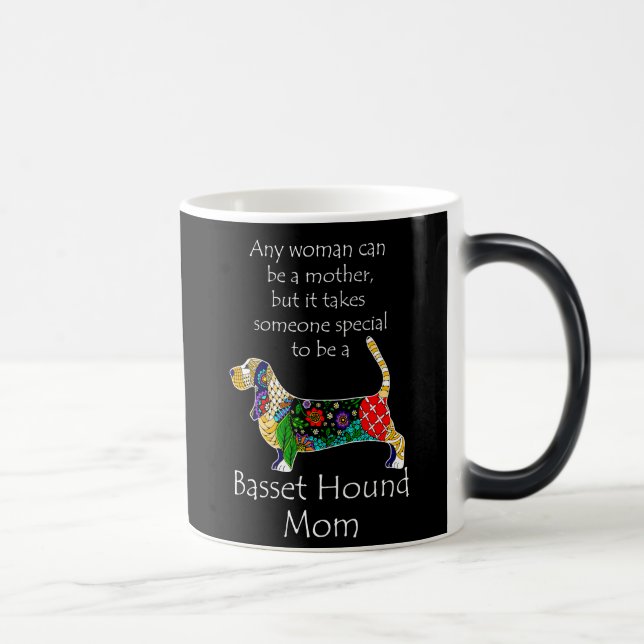 Caneca Mágica Basset Mãe Mug (Direita)